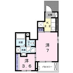 ジラソーレ　Ａ棟の物件間取画像